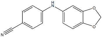 4-(2H-1,3-benzodioxol-5-ylamino)benzonitrile 结构式