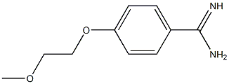 4-(2-methoxyethoxy)benzenecarboximidamide 结构式