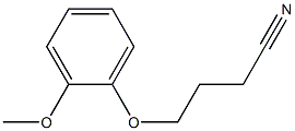 4-(2-methoxyphenoxy)butanenitrile 结构式