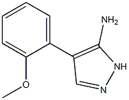 4-(2-methoxyphenyl)-1H-pyrazol-5-amine 结构式