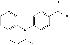 4-(2-methyl-1,2,3,4-tetrahydroquinolin-1-yl)benzoic acid 结构式