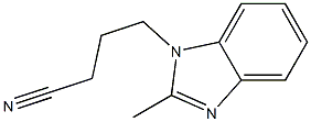 4-(2-methyl-1H-benzimidazol-1-yl)butanenitrile 结构式