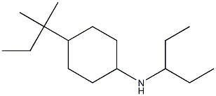 4-(2-methylbutan-2-yl)-N-(pentan-3-yl)cyclohexan-1-amine 结构式