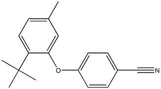 4-(2-tert-butyl-5-methylphenoxy)benzonitrile 结构式