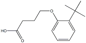 4-(2-tert-butylphenoxy)butanoic acid 结构式