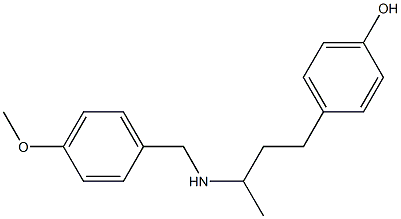 4-(3-{[(4-methoxyphenyl)methyl]amino}butyl)phenol 结构式