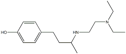 4-(3-{[2-(diethylamino)ethyl]amino}butyl)phenol 结构式