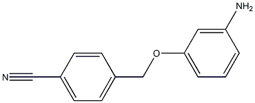 4-(3-aminophenoxymethyl)benzonitrile 结构式