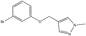 4-(3-bromophenoxymethyl)-1-methyl-1H-pyrazole 结构式