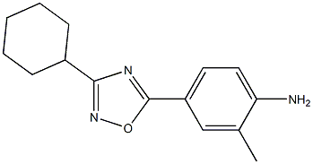 4-(3-cyclohexyl-1,2,4-oxadiazol-5-yl)-2-methylaniline 结构式