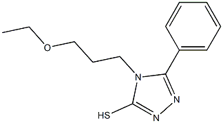 4-(3-ethoxypropyl)-5-phenyl-4H-1,2,4-triazole-3-thiol 结构式