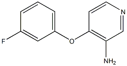 4-(3-fluorophenoxy)pyridin-3-amine 结构式