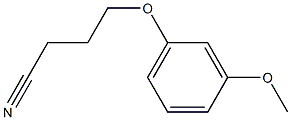 4-(3-methoxyphenoxy)butanenitrile 结构式