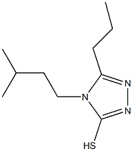 4-(3-methylbutyl)-5-propyl-4H-1,2,4-triazole-3-thiol 结构式