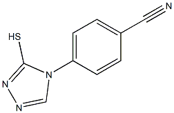 4-(3-sulfanyl-4H-1,2,4-triazol-4-yl)benzonitrile 结构式