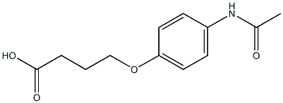 4-(4-acetamidophenoxy)butanoic acid 结构式