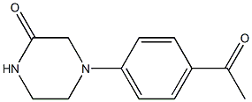 4-(4-acetylphenyl)piperazin-2-one 结构式