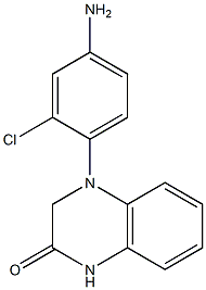4-(4-amino-2-chlorophenyl)-1,2,3,4-tetrahydroquinoxalin-2-one 结构式