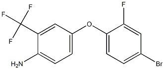 4-(4-bromo-2-fluorophenoxy)-2-(trifluoromethyl)aniline 结构式