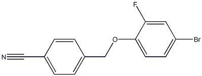 4-(4-bromo-2-fluorophenoxymethyl)benzonitrile 结构式