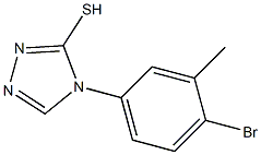 4-(4-bromo-3-methylphenyl)-4H-1,2,4-triazole-3-thiol 结构式