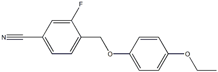 4-(4-ethoxyphenoxymethyl)-3-fluorobenzonitrile 结构式