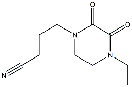 4-(4-ethyl-2,3-dioxopiperazin-1-yl)butanenitrile 结构式