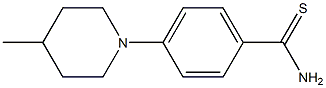 4-(4-methylpiperidin-1-yl)benzene-1-carbothioamide 结构式