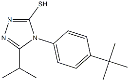 4-(4-tert-butylphenyl)-5-(propan-2-yl)-4H-1,2,4-triazole-3-thiol 结构式