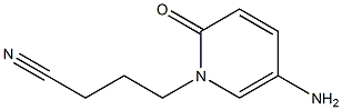 4-(5-amino-2-oxo-1,2-dihydropyridin-1-yl)butanenitrile 结构式