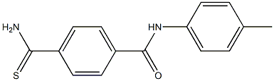 4-(aminocarbonothioyl)-N-(4-methylphenyl)benzamide 结构式