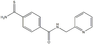 4-(aminocarbonothioyl)-N-(pyridin-2-ylmethyl)benzamide 结构式