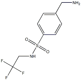 4-(aminomethyl)-N-(2,2,2-trifluoroethyl)benzenesulfonamide 结构式