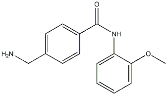 4-(aminomethyl)-N-(2-methoxyphenyl)benzamide 结构式