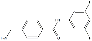 4-(aminomethyl)-N-(3,5-difluorophenyl)benzamide 结构式