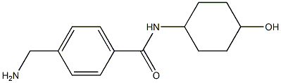 4-(aminomethyl)-N-(4-hydroxycyclohexyl)benzamide 结构式