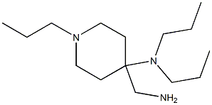 4-(aminomethyl)-N,N,1-tripropylpiperidin-4-amine 结构式