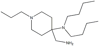 4-(aminomethyl)-N,N-dibutyl-1-propylpiperidin-4-amine 结构式