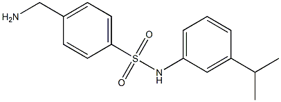 4-(aminomethyl)-N-[3-(propan-2-yl)phenyl]benzene-1-sulfonamide 结构式