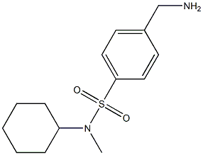 4-(aminomethyl)-N-cyclohexyl-N-methylbenzenesulfonamide 结构式