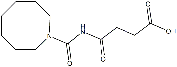 4-(azocan-1-ylcarbonylamino)-4-oxobutanoic acid 结构式
