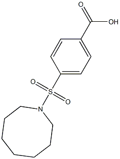 4-(azocane-1-sulfonyl)benzoic acid 结构式