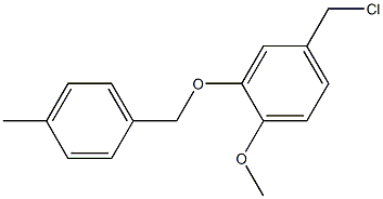 4-(chloromethyl)-1-methoxy-2-[(4-methylphenyl)methoxy]benzene 结构式