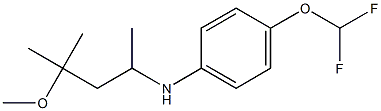 4-(difluoromethoxy)-N-(4-methoxy-4-methylpentan-2-yl)aniline 结构式