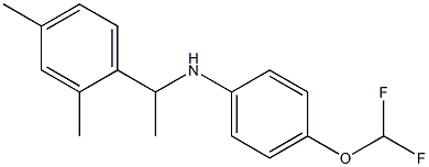 4-(difluoromethoxy)-N-[1-(2,4-dimethylphenyl)ethyl]aniline 结构式