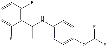 4-(difluoromethoxy)-N-[1-(2,6-difluorophenyl)ethyl]aniline 结构式