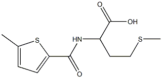 4-(methylsulfanyl)-2-[(5-methylthiophen-2-yl)formamido]butanoic acid 结构式