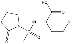 4-(methylsulfanyl)-2-[1-(2-oxopyrrolidin-1-yl)acetamido]butanoic acid 结构式