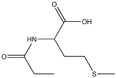 4-(methylthio)-2-(propionylamino)butanoic acid 结构式