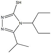 4-(pentan-3-yl)-5-(propan-2-yl)-4H-1,2,4-triazole-3-thiol 结构式